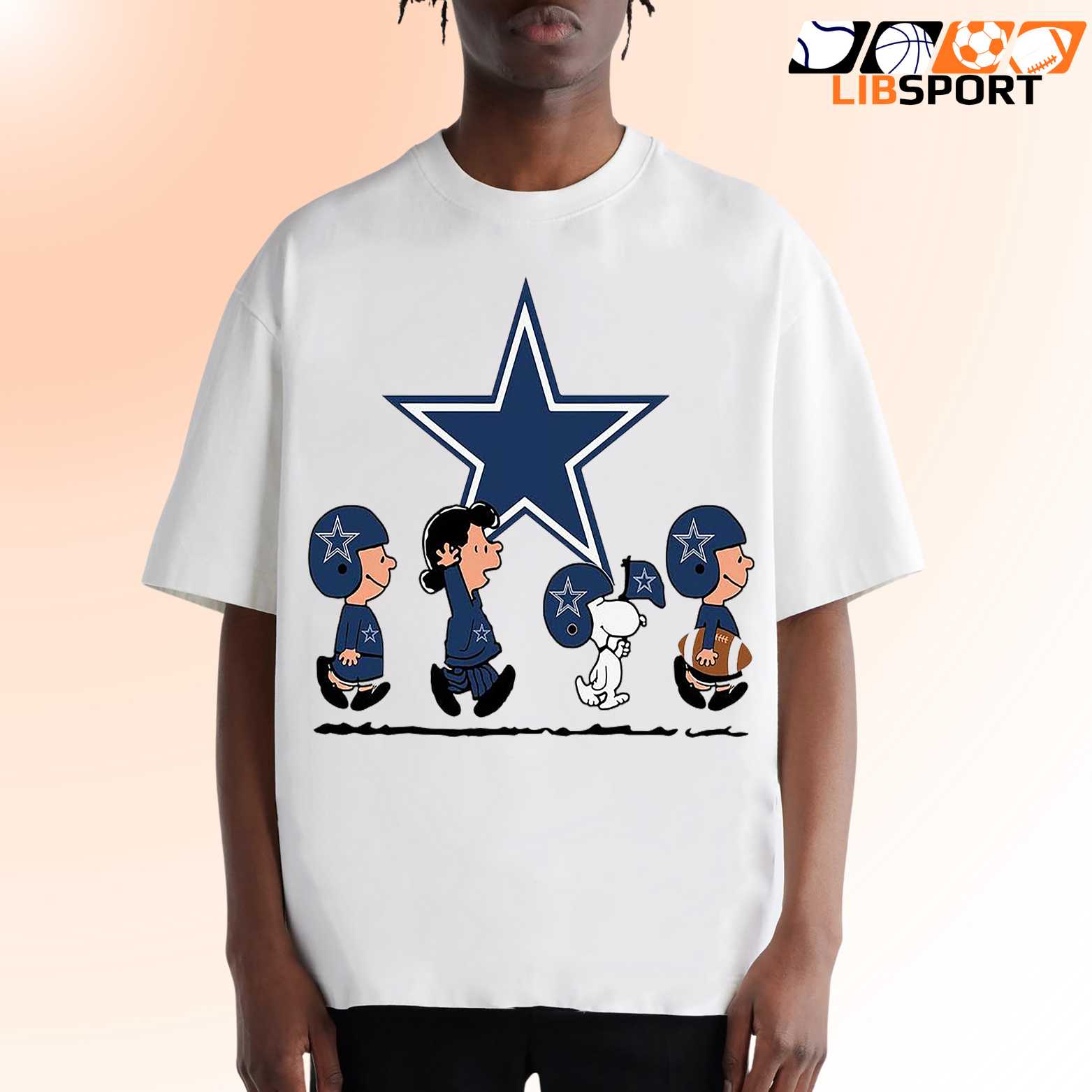 Peanuts Fan Dallas Cowboys T-Shirt, Snoopy Nfl Football Tee, Game Day Shirt